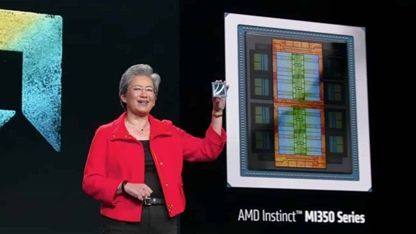 שבב MI350 של AMD. קרדיט: רשתות חברתיות