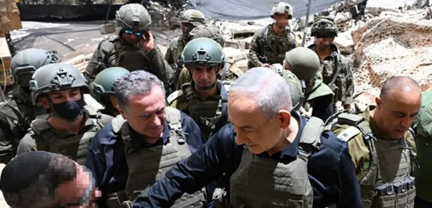 נתניהו במוצב צה
